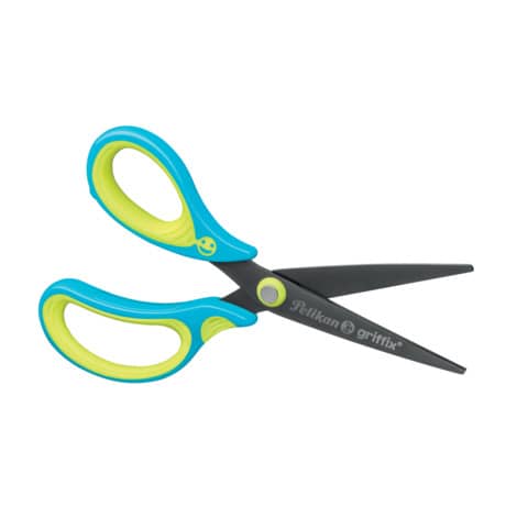Forbici Griffix 15 cm blu in confezione da 5 pezzi mancini 810265